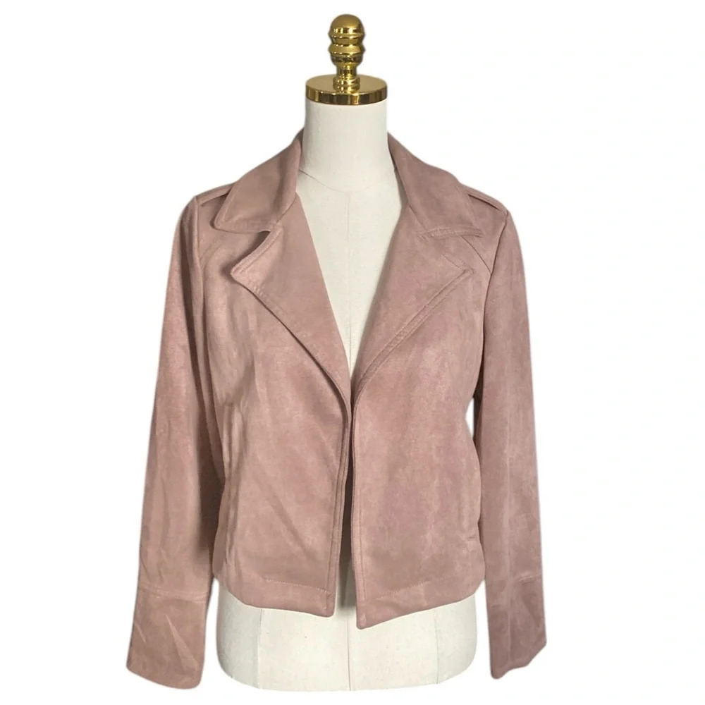 PHILOSOPHY | Crop Faux Leather Open Moto Jacket Size S